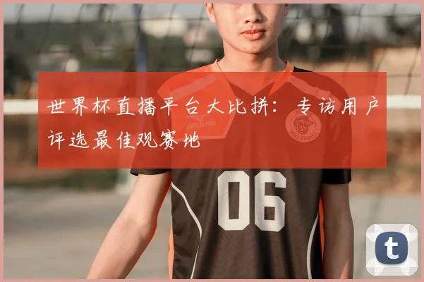 世界杯直播平台大比拼:专访用户评选最佳观赛地
